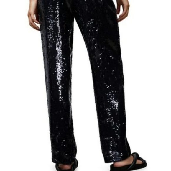 Lafayette 148 New York Sequined Pants Medium NWT - Picture 2 of 8